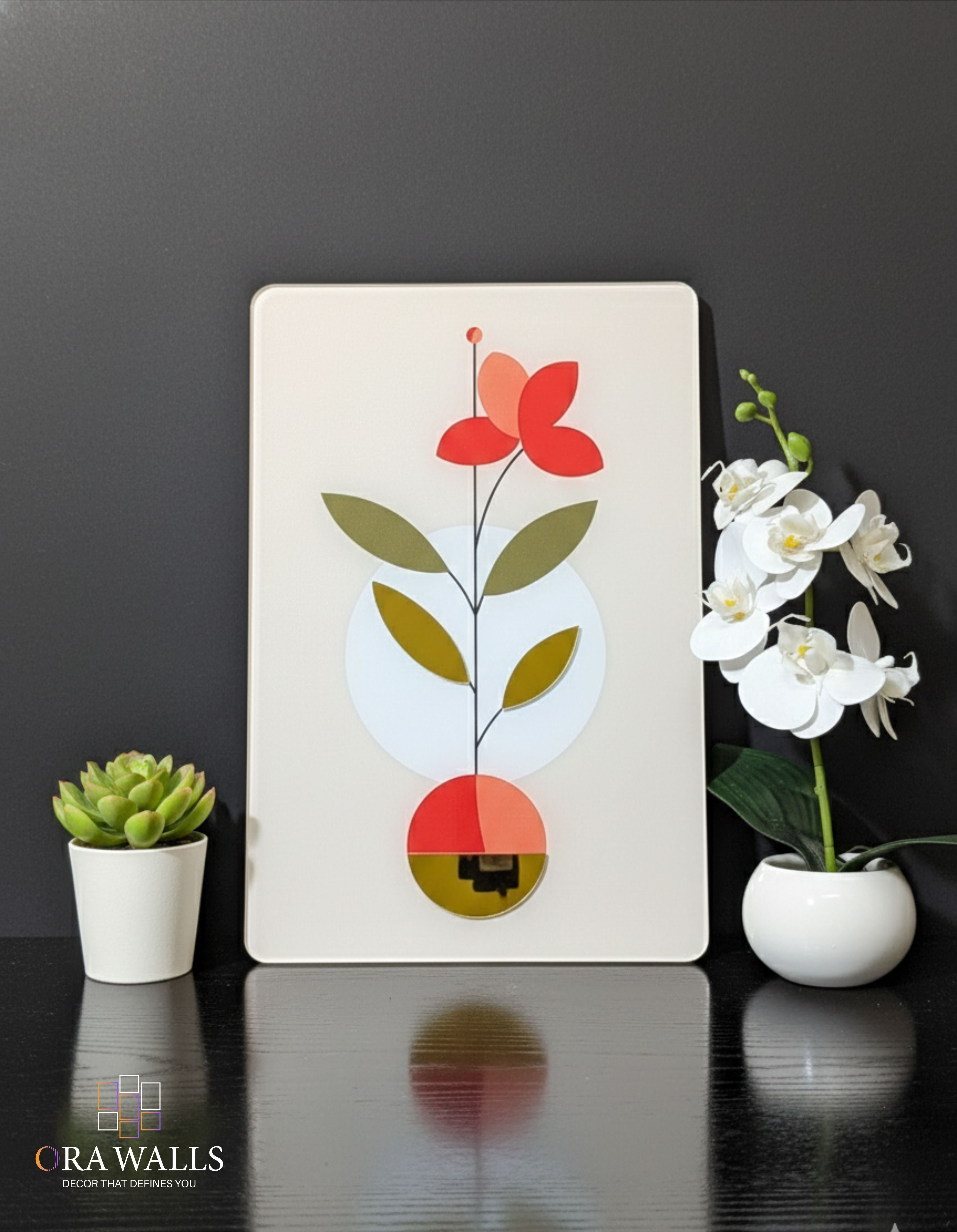 Modern Blossom – Floating Wall Art