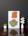 Wire Leaf – Terracotta & Olive