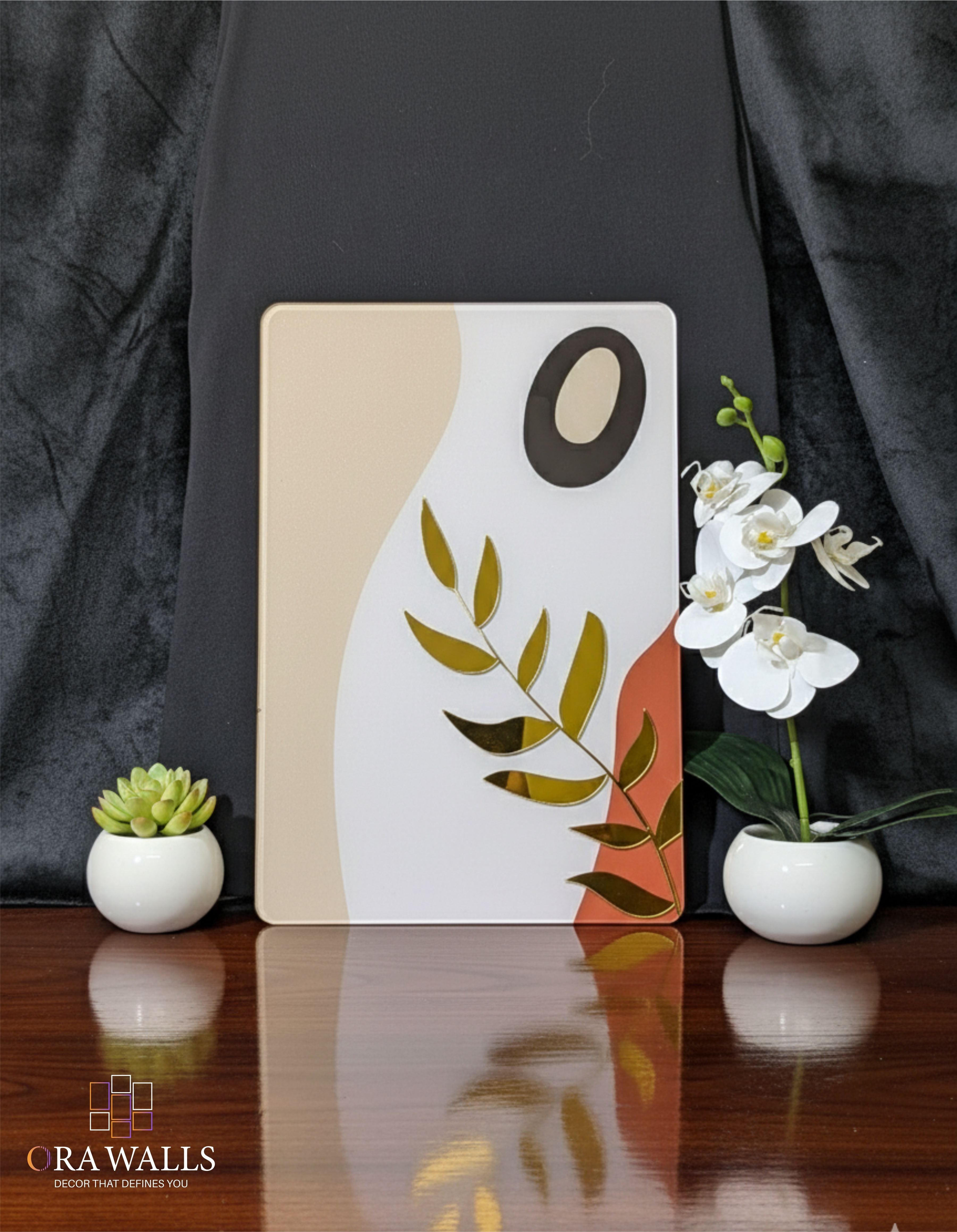 Golden Botanica – Acrylic Wall Art